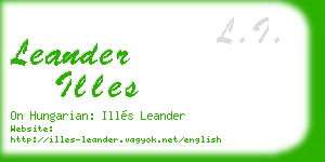 leander illes business card