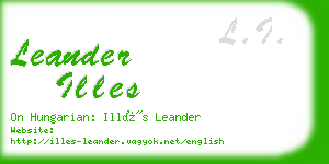 leander illes business card